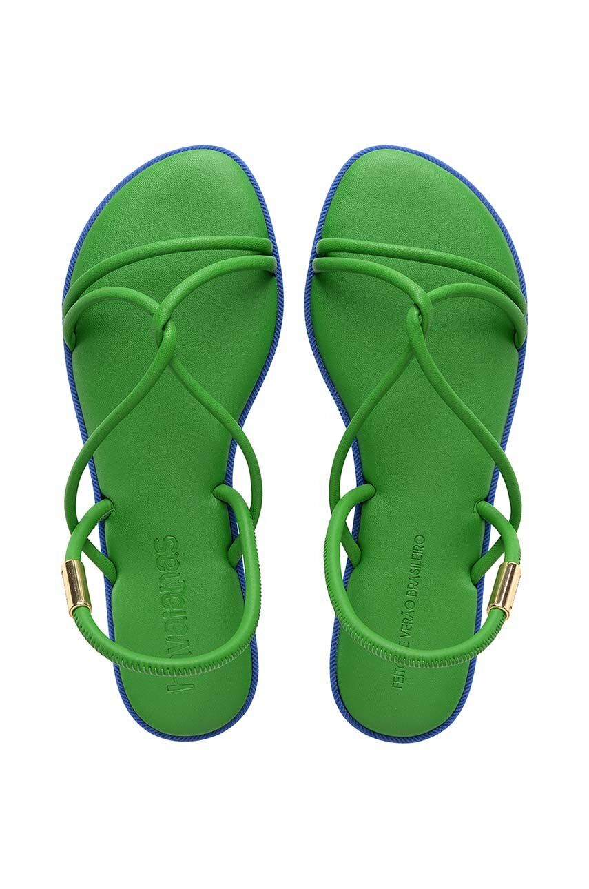 Havaianas sandale UNA MANGA femei, culoarea verde, 4149609.2703