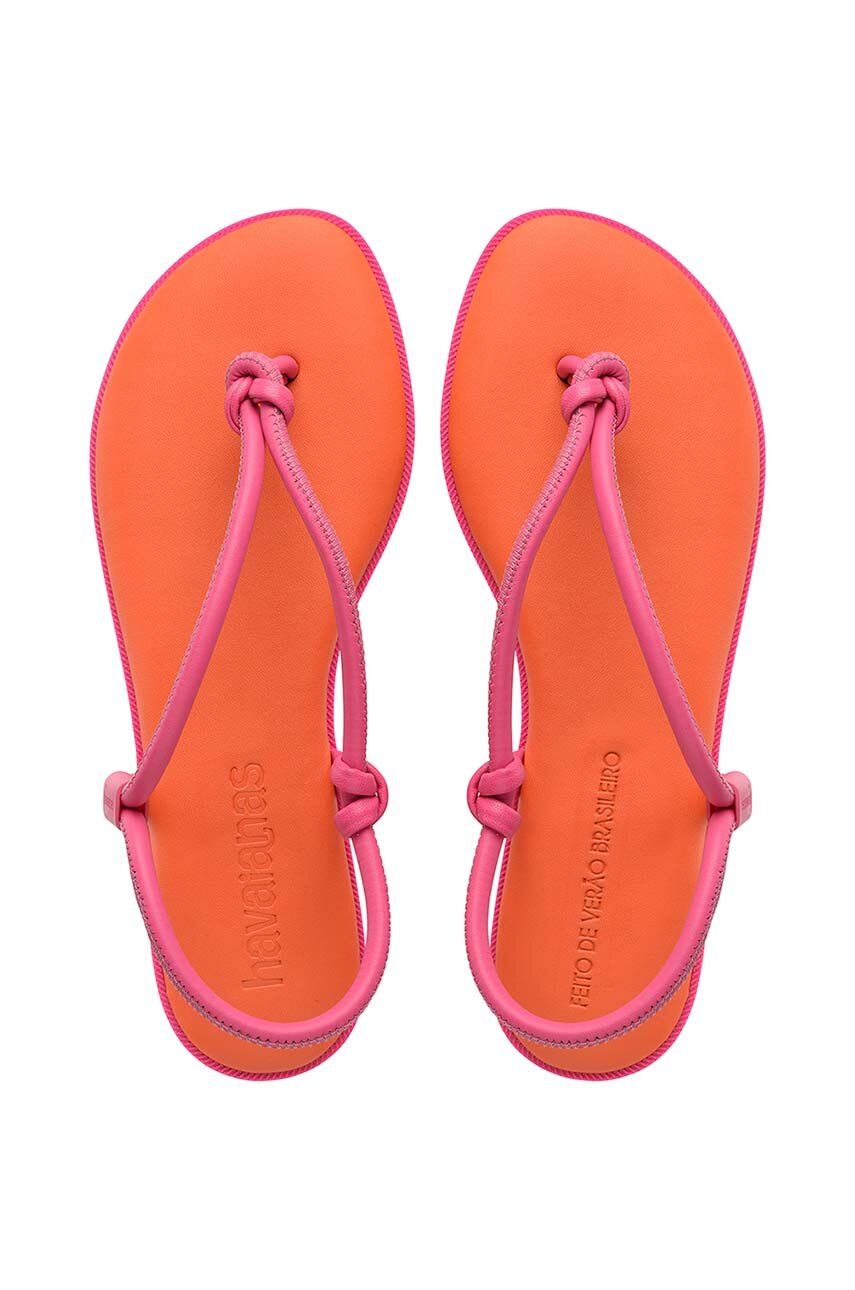 Havaianas sandale UNA ACAI femei, culoarea portocaliu, 4149616.7608
