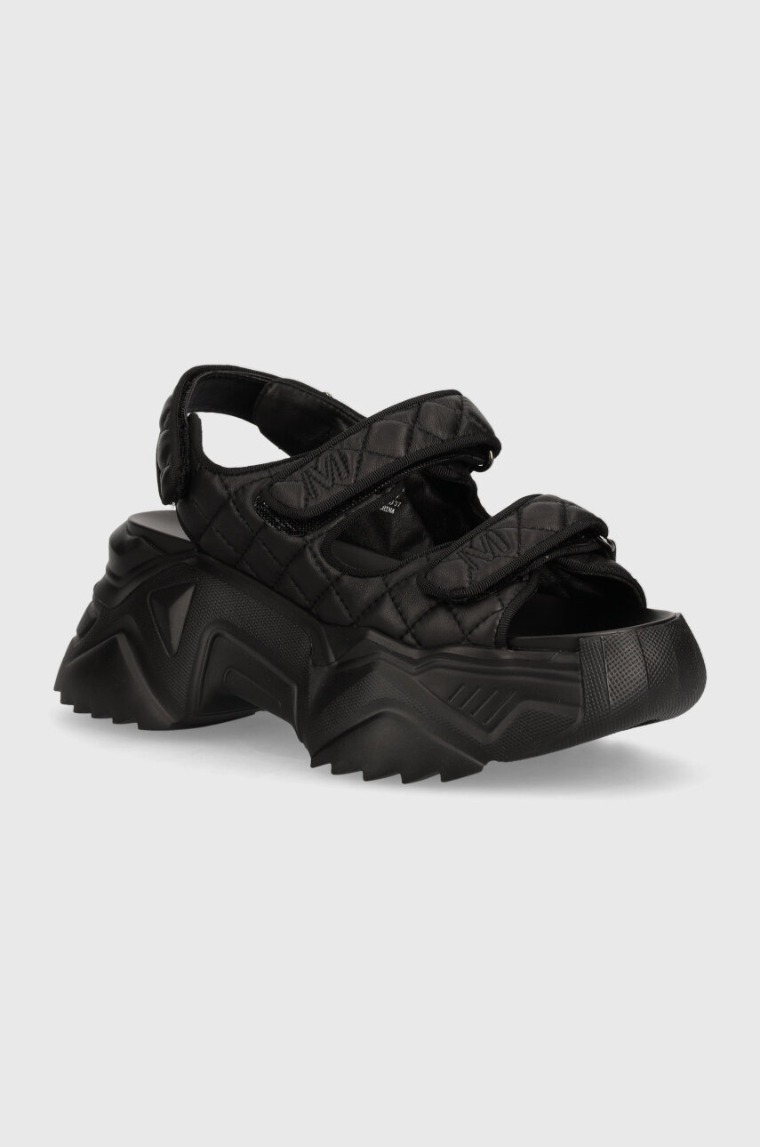 

Кожени сандали Miss Sixty 6L2QJ8500000 QJ8500 SHOES в черно с платформа 6L2QJ8500000, Черен