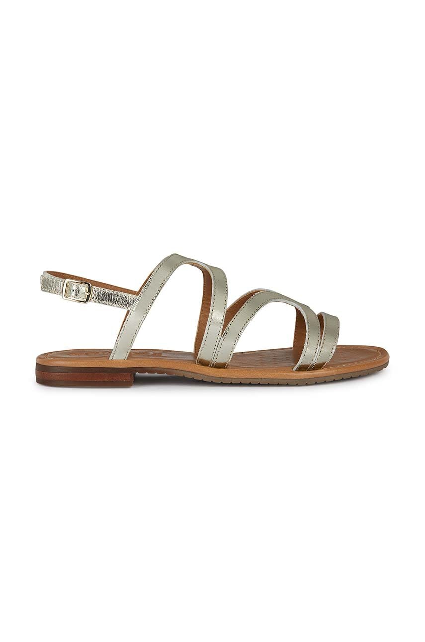 Geox sandale de piele D SOZY S Y femei, culoarea auriu, D45LXY 000N6 C2012