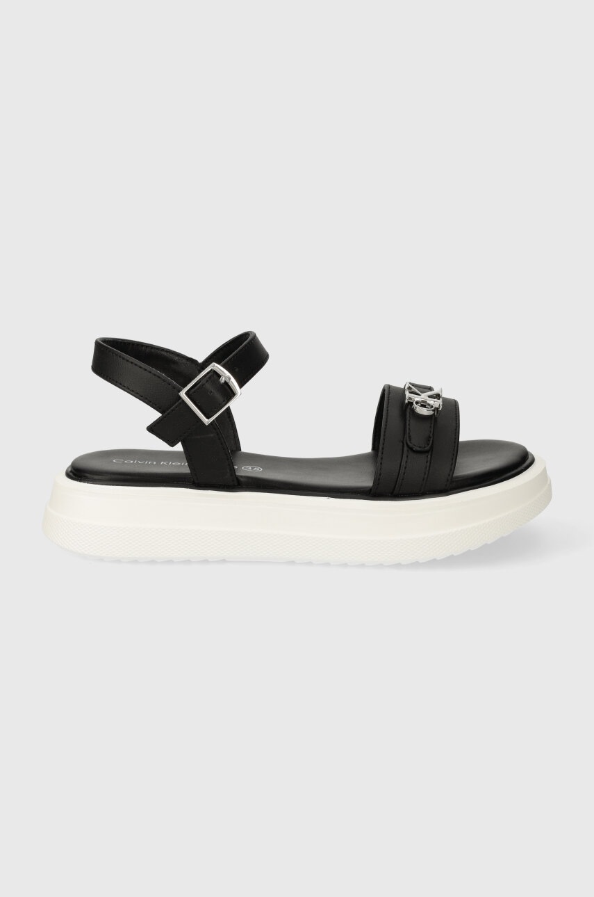 

Детски сандали Calvin Klein Jeans в черно, Черен