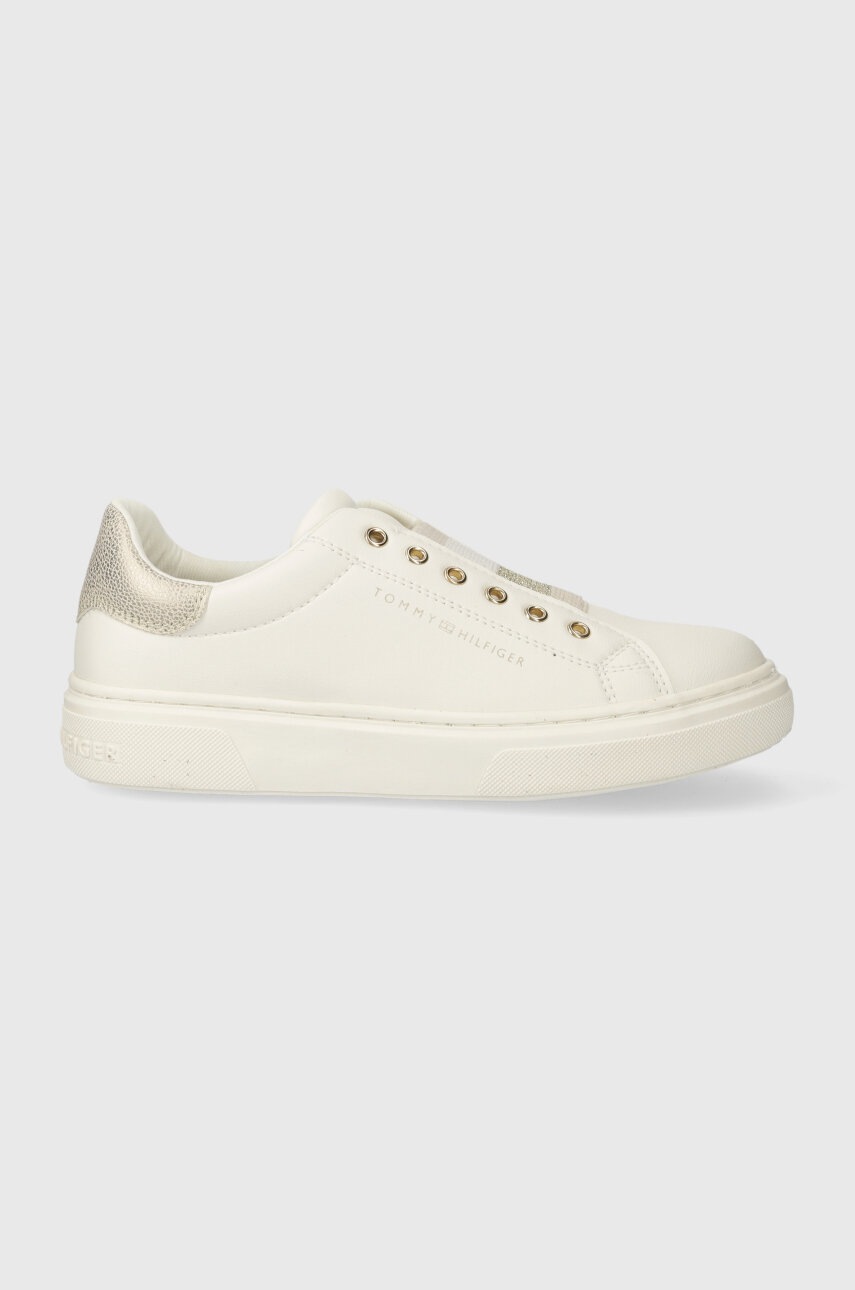 

Детски маратонки Tommy Hilfiger в бяло, Бял