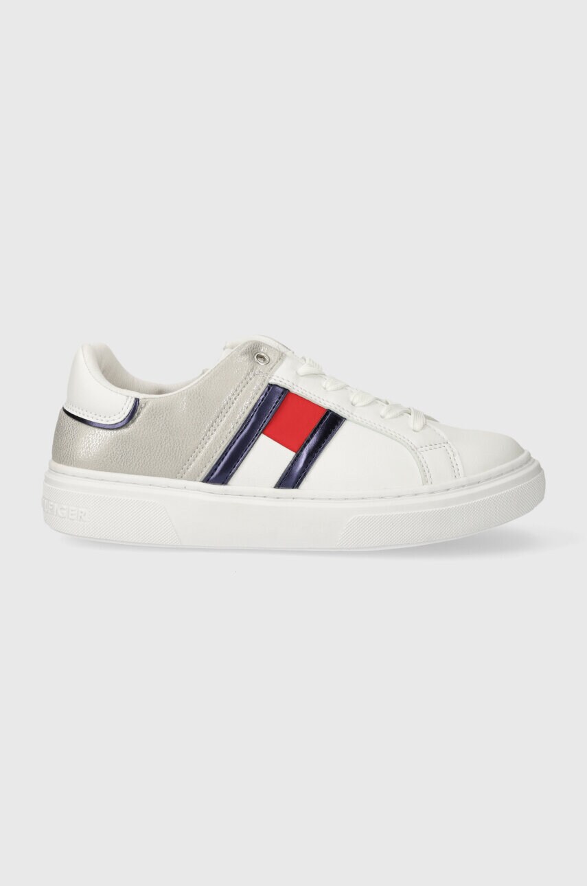Levně Dětské sneakers boty Tommy Hilfiger bílá barva
