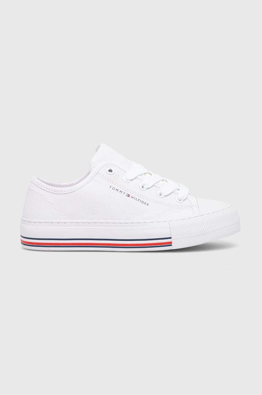 

Детски ниски кецове Tommy Hilfiger в бяло, Бял