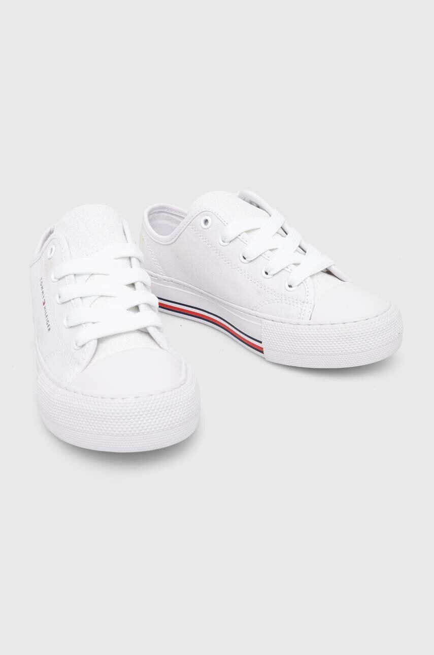 Дитячі кеди Tommy Hilfiger колір білий