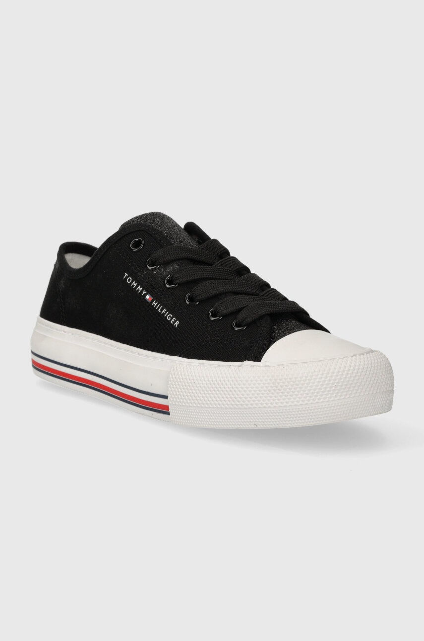 Дитячі кеди Tommy Hilfiger колір чорний