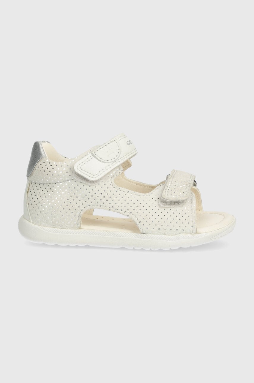 Geox sandale din piele intoarsa SANDAL MACCHIA culoarea bej Geox sandale din piele intoarsa SANDAL MACCHIA culoarea bej
