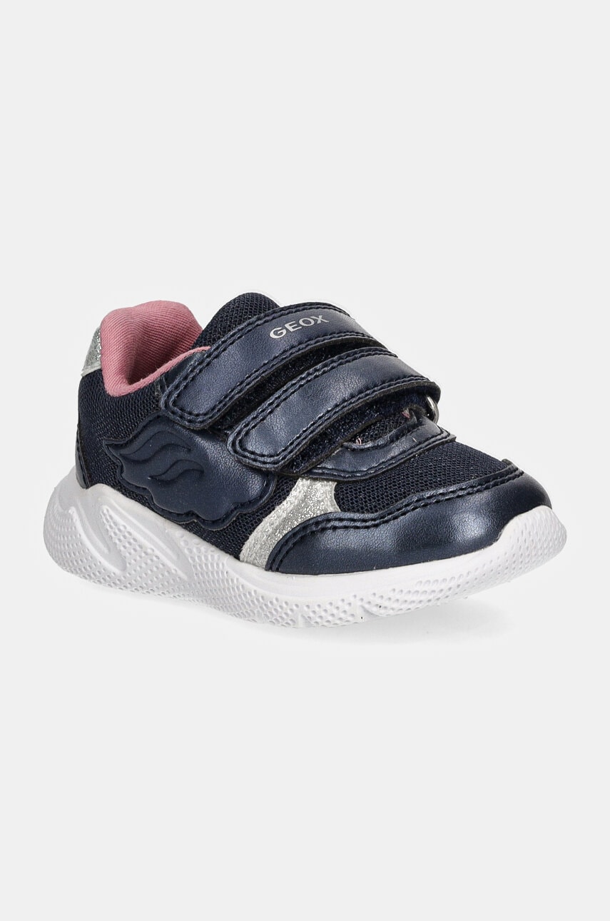 Geox sneakers pentru copii SPRINTYE culoarea argintiu Geox sneakers pentru copii SPRINTYE culoarea argintiu