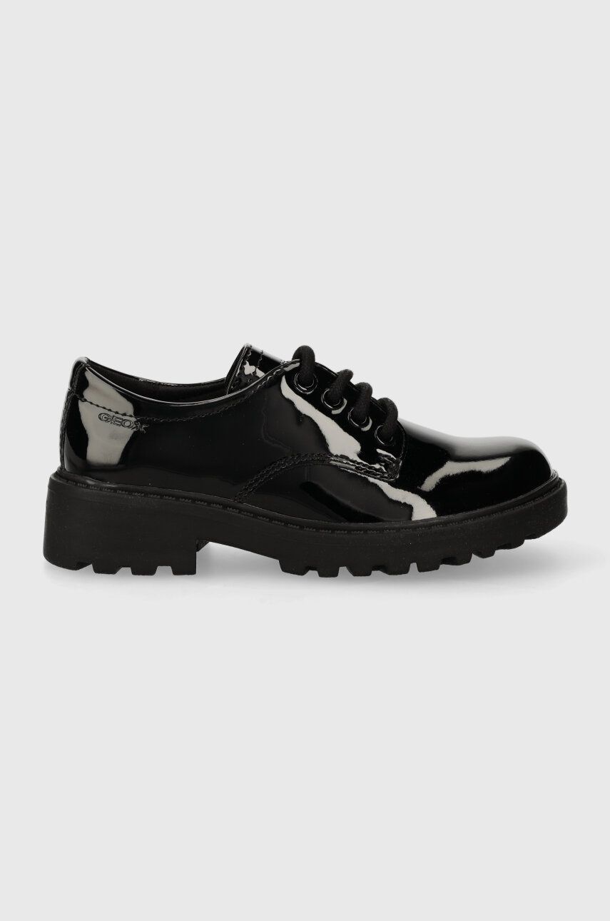 Geox pantofi copii CASEY culoarea negru