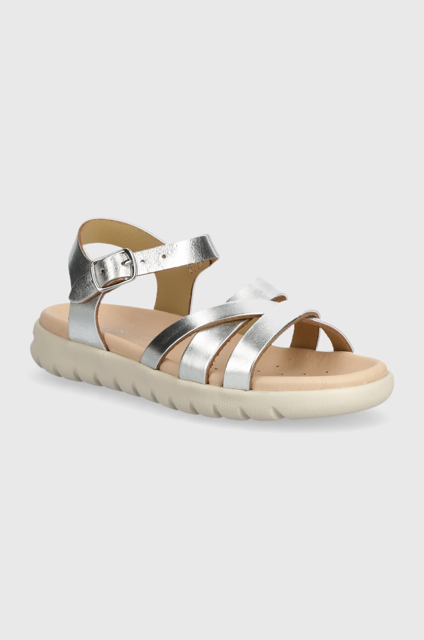 Geox sandale copii SANDAL SOLEIMA culoarea argintiu