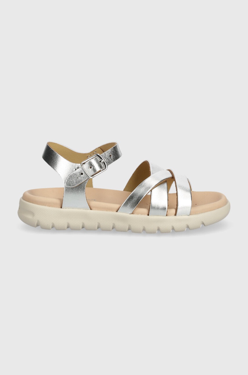 Детские сандалии Geox SANDAL SOLEIMA цвет серебрянный