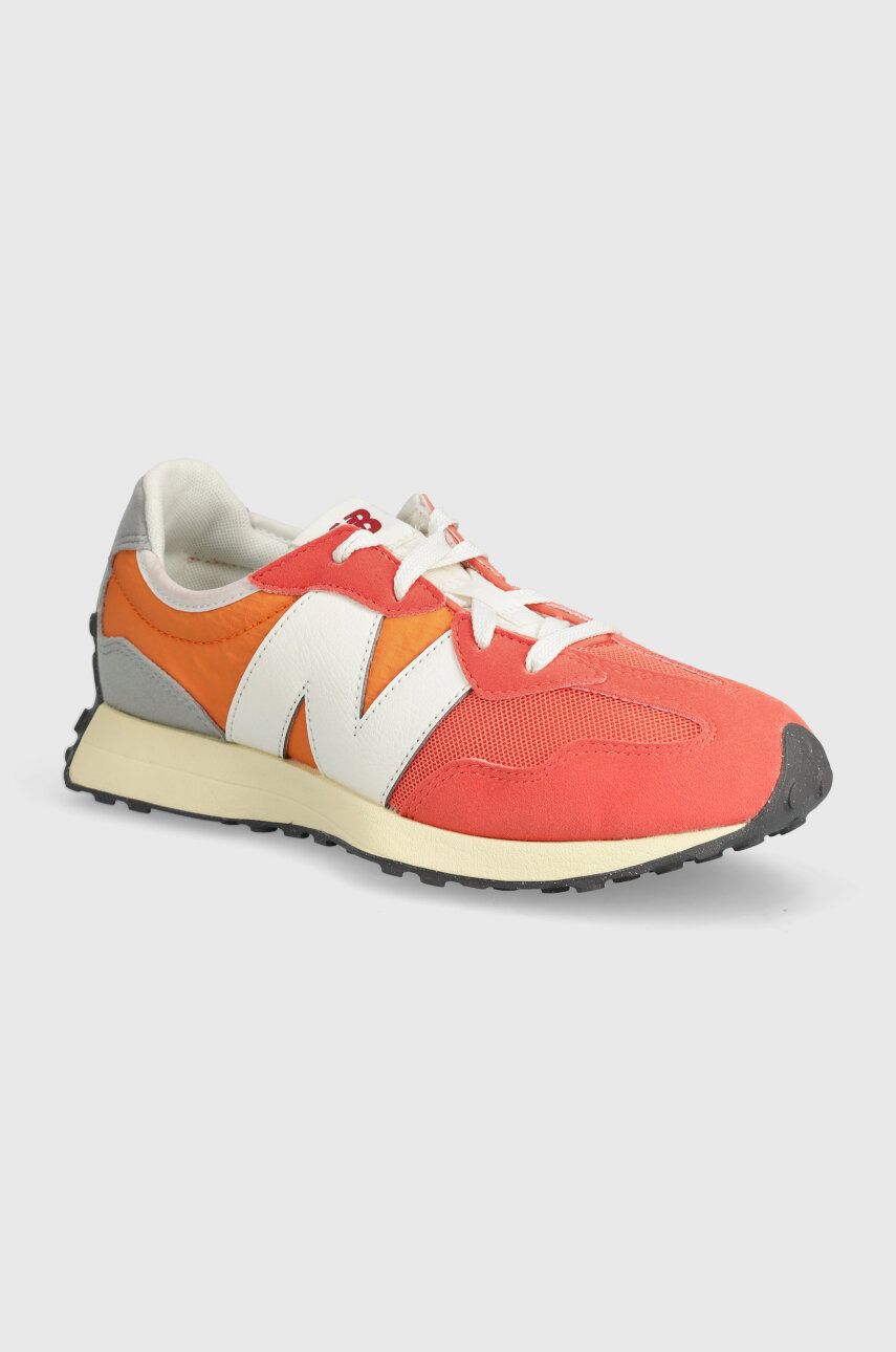 New Balance sneakers pentru copii GS327RF culoarea portocaliu