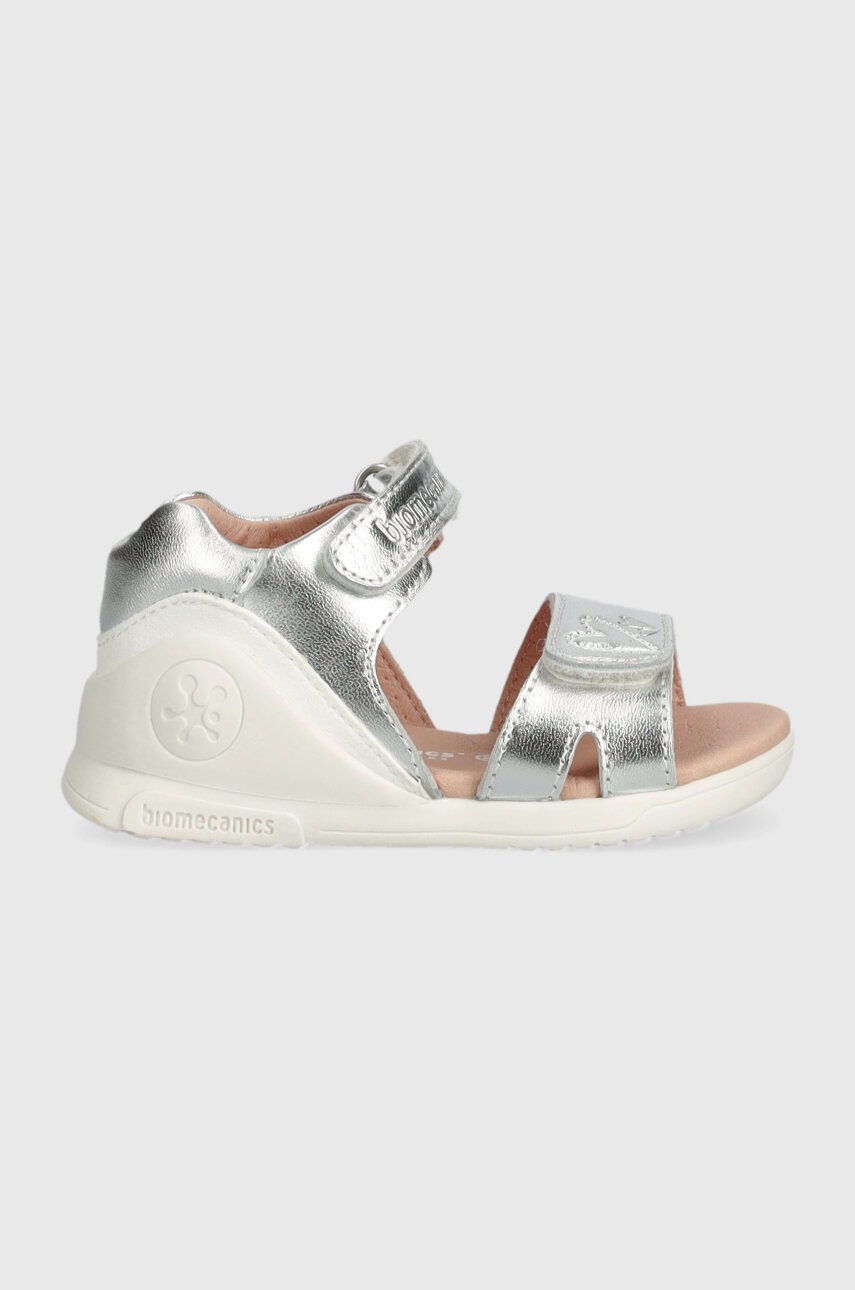Детские кожаные сандалии Biomecanics цвет серебрянный в Хмельницком Детские кожаные сандалии Biomecanics цвет серебрянный в Хмельницком