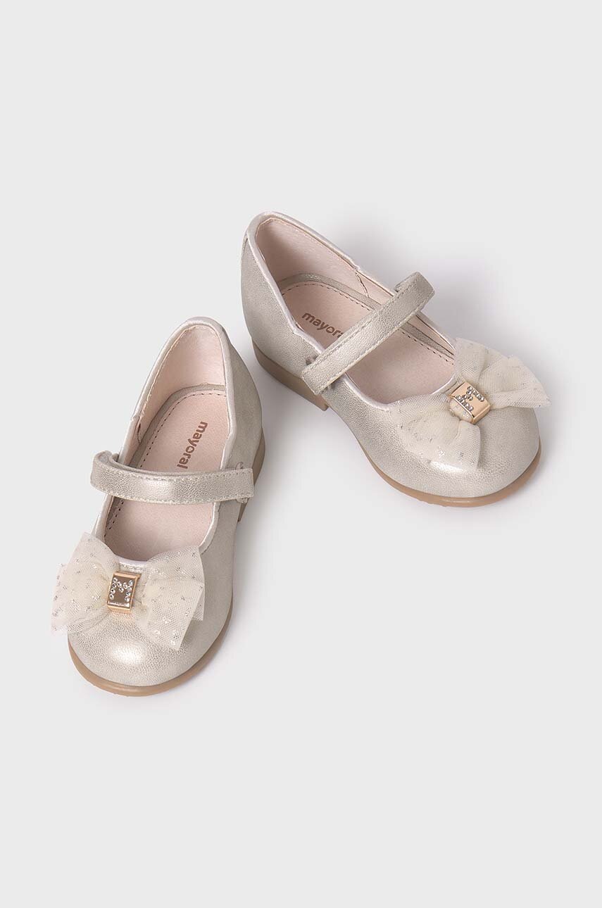 Детские балетки Mayoral цвет золотой Детские балетки Mayoral цвет золотой