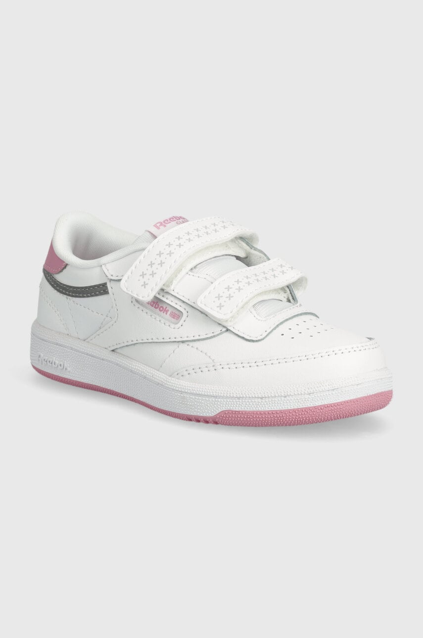 Reebok Classic teniși din piele copii Club C culoarea alb, 100075110 Reebok Classic teniși din piele copii Club C culoarea alb, 100075110