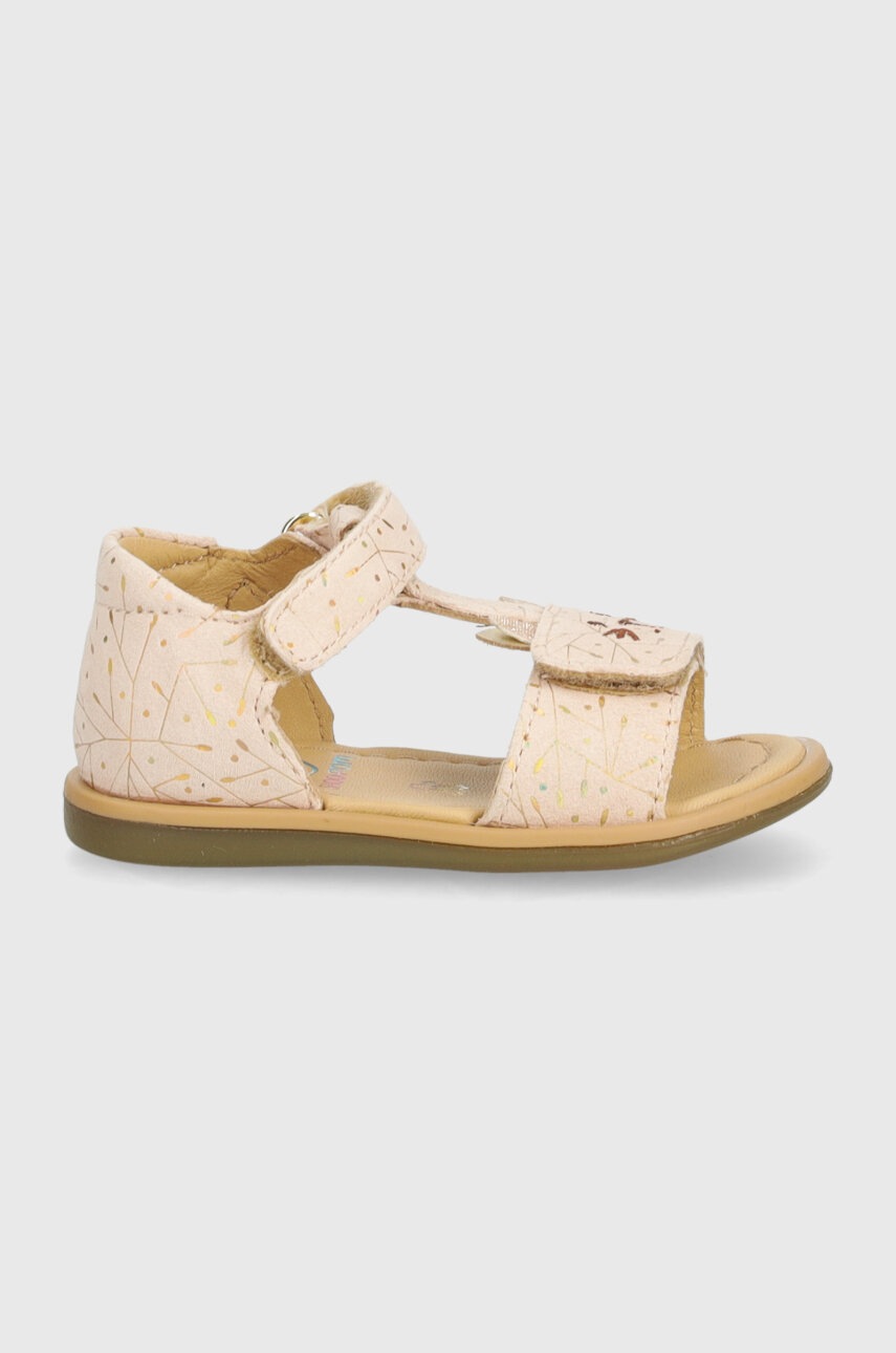 Детские замшевые сандалии Shoo Pom TITY MIAOU цвет бежевый в Ивано-Франковске Детские замшевые сандалии Shoo Pom TITY MIAOU цвет бежевый в Ивано-Франковске