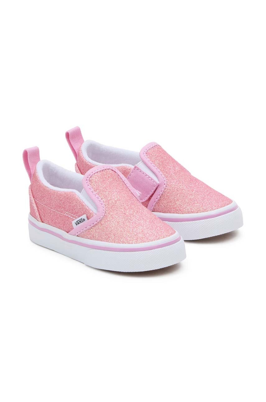 Детские кеды Vans TD Slip-On V цвет розовый