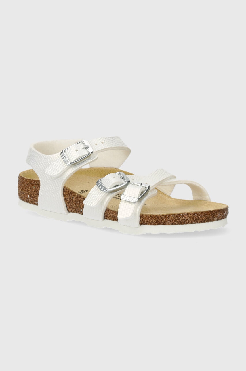 Birkenstock sandale copii Kumba K BF culoarea alb