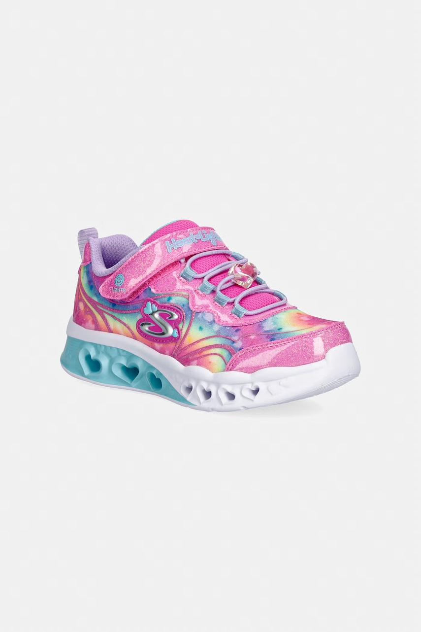 Skechers FLUTTER HEART LIGHTS GROOVY SWIRL σνίκερ παιδικά
