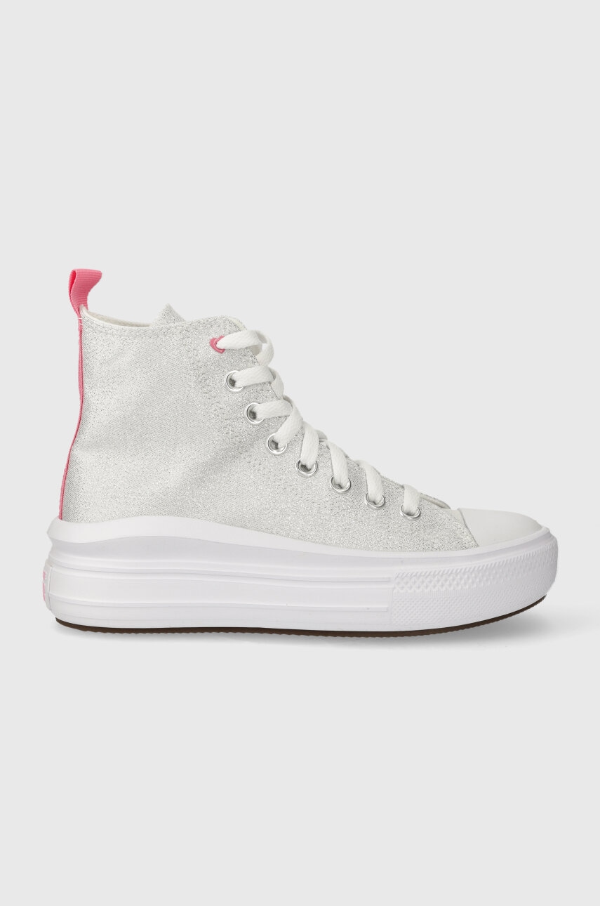 Converse tenisi copii culoarea argintiu