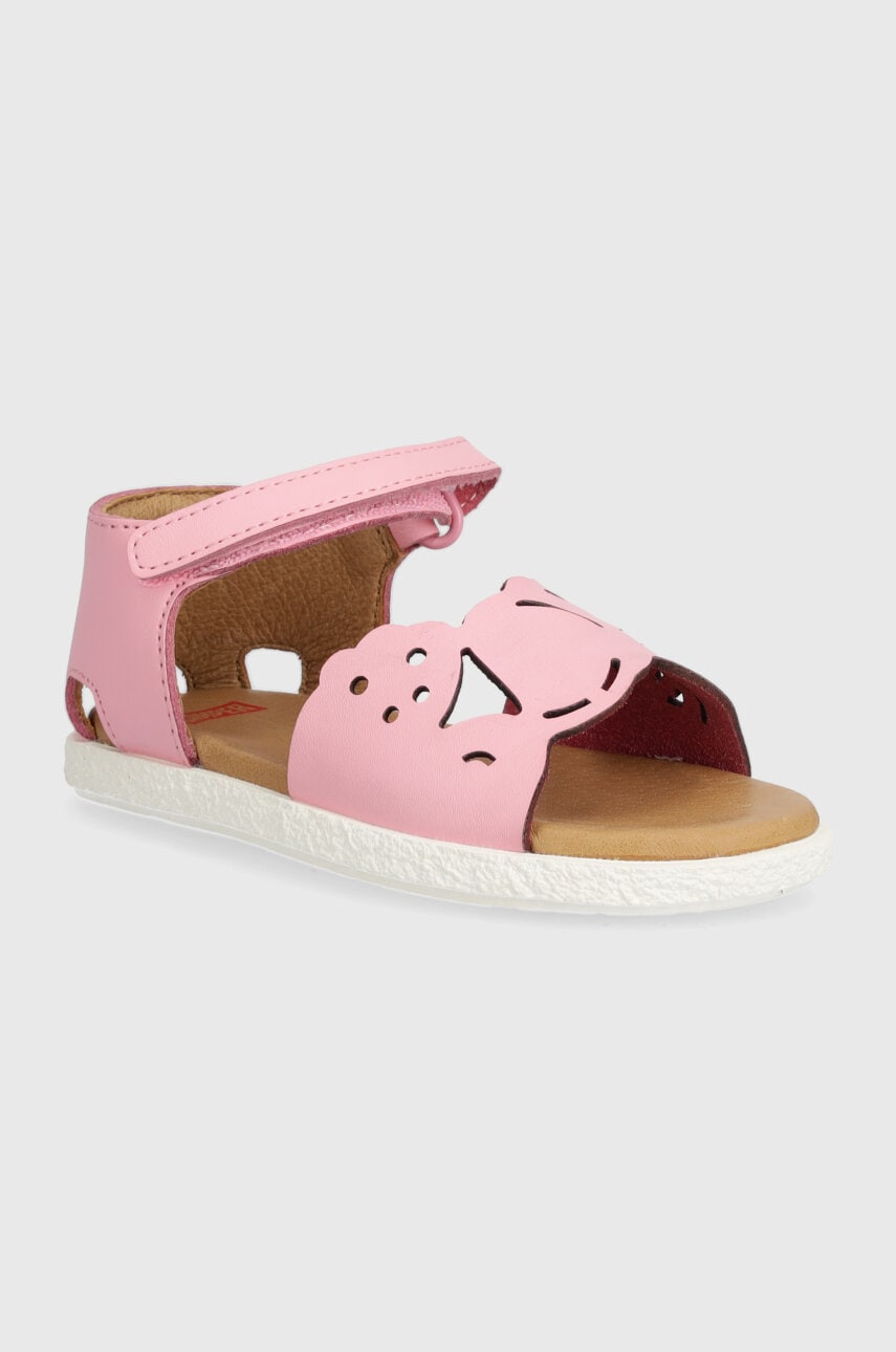 Camper sandale din piele pentru copii culoarea roz Camper sandale din piele pentru copii culoarea roz
