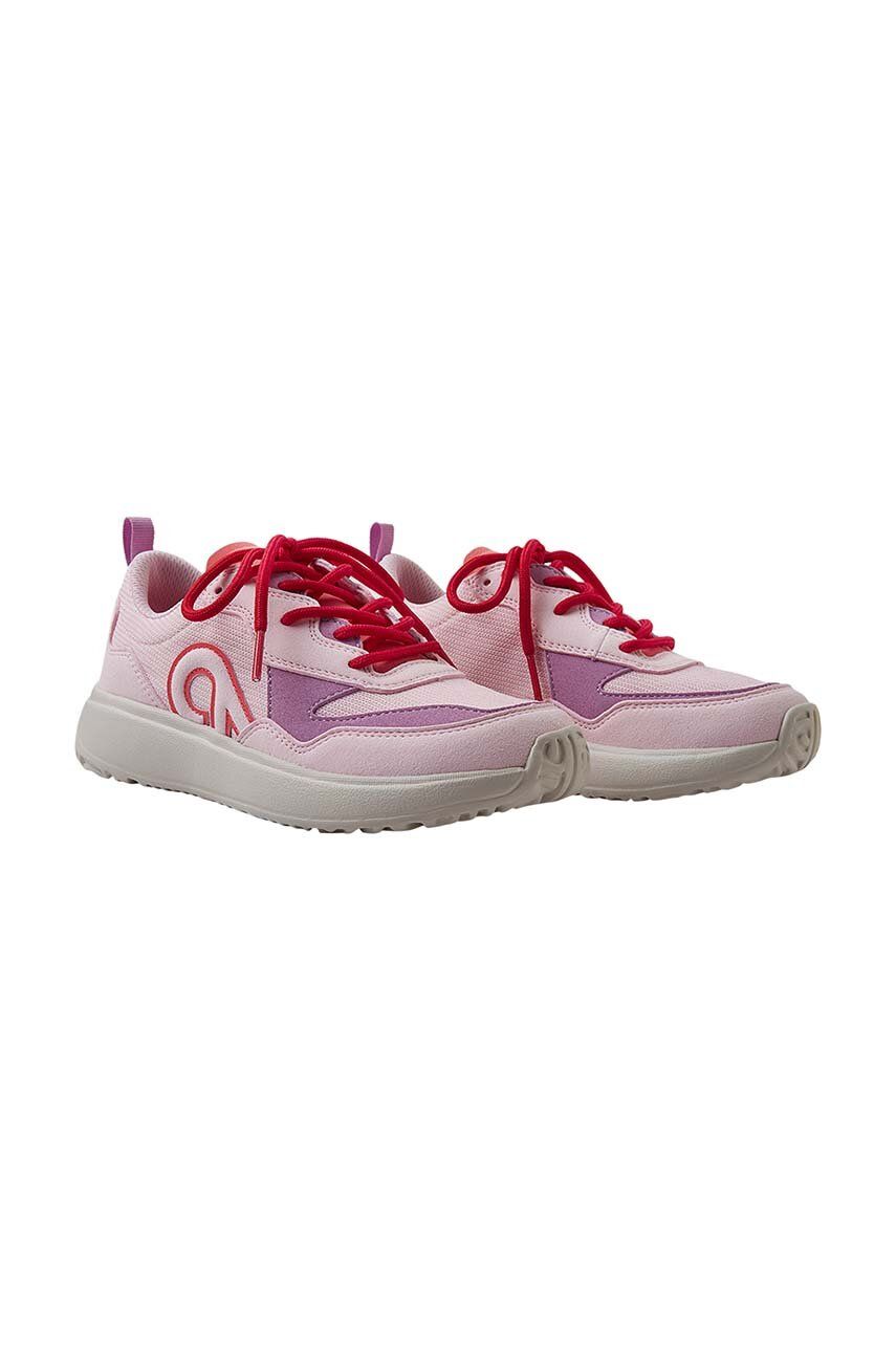 Levně Dětské sneakers boty Reima Salamoi růžová barva