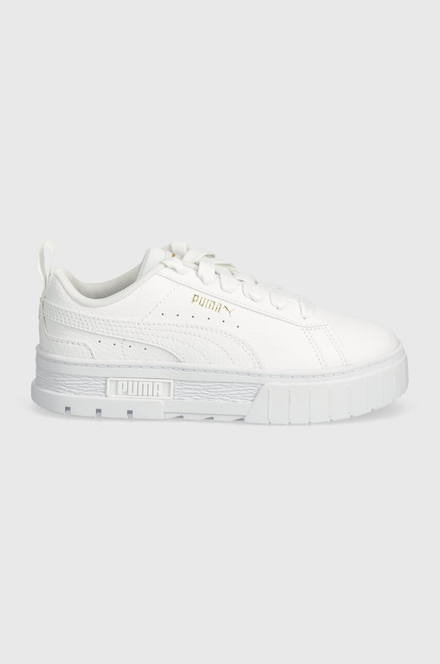 Дитячі кросівки Puma Mayze Lth PS колір білий