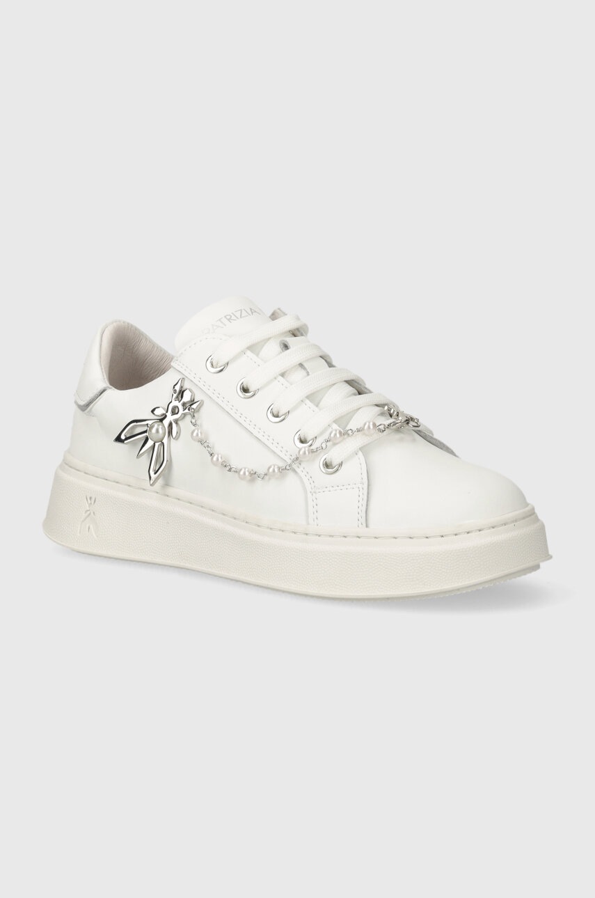 Детские кожаные кроссовки Patrizia Pepe цвет белый в Черновцах Детские кожаные кроссовки Patrizia Pepe цвет белый в Черновцах