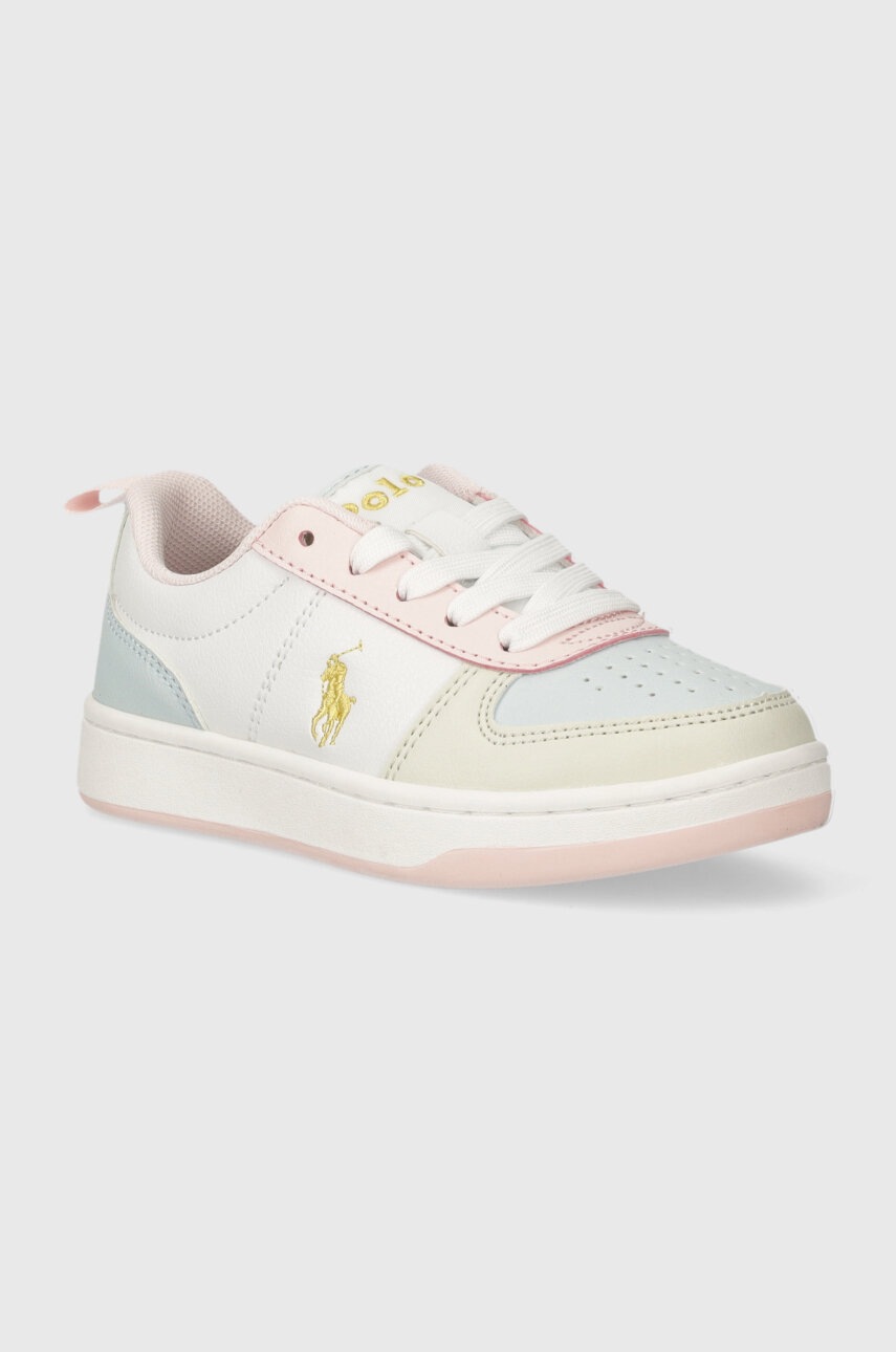 Dětské sneakers boty Polo Ralph Lauren růžová barva