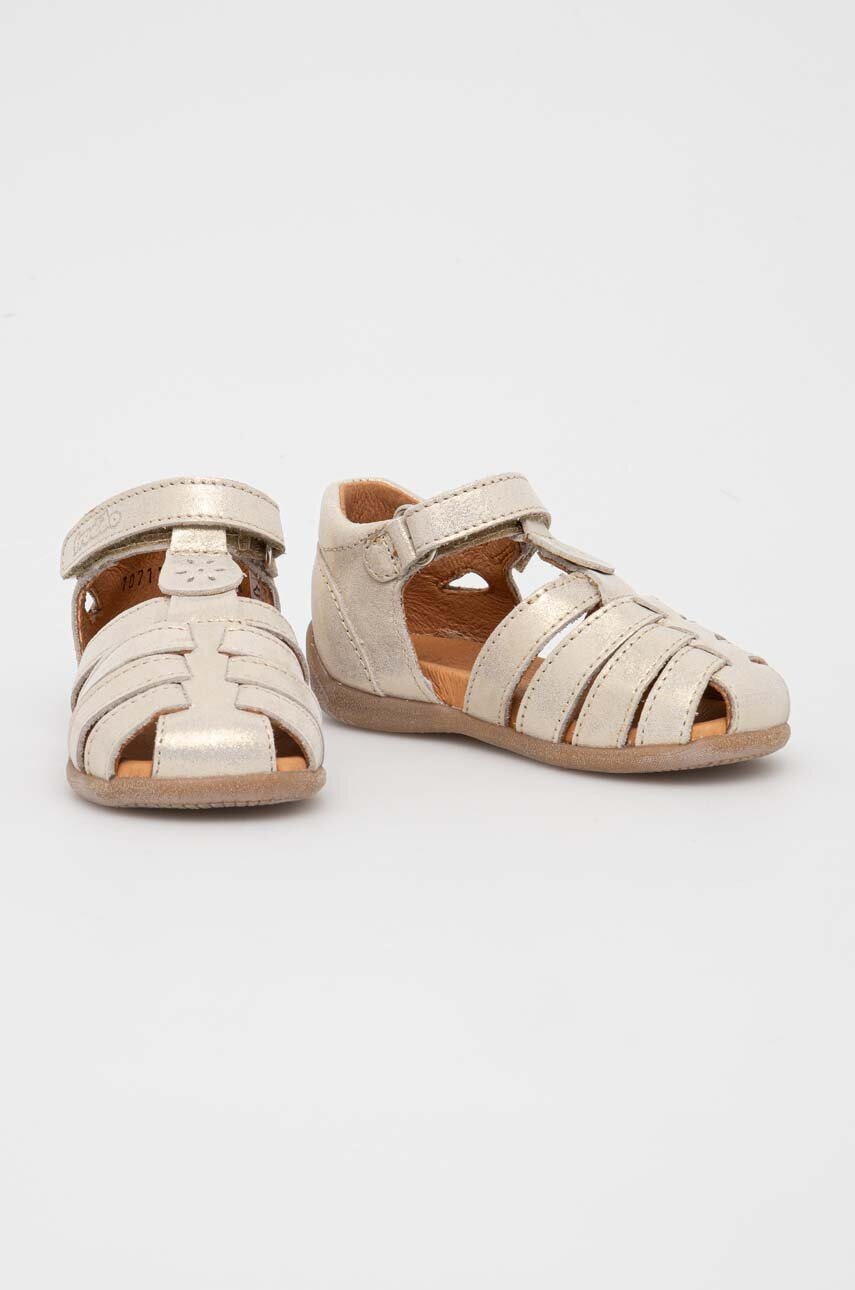 Детские кожаные кроссовки Froddo цвет бежевый Детские кожаные кроссовки Froddo цвет бежевый