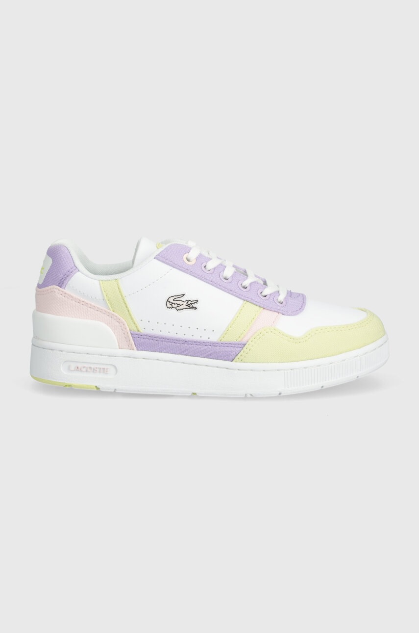 Дитячі кросівки Lacoste Court sneakers колір рожевий
