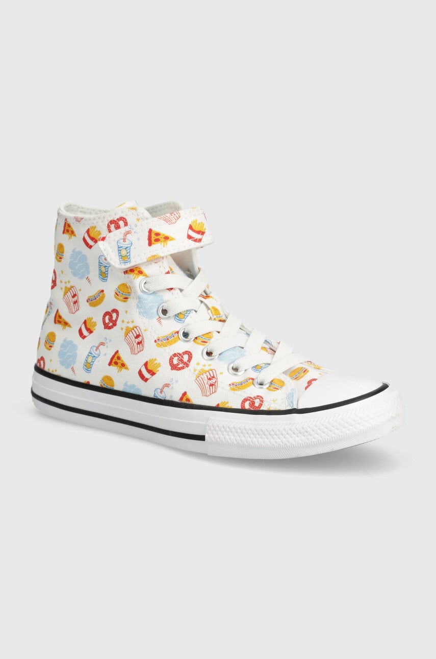 Converse tenisi copii A07377C culoarea alb