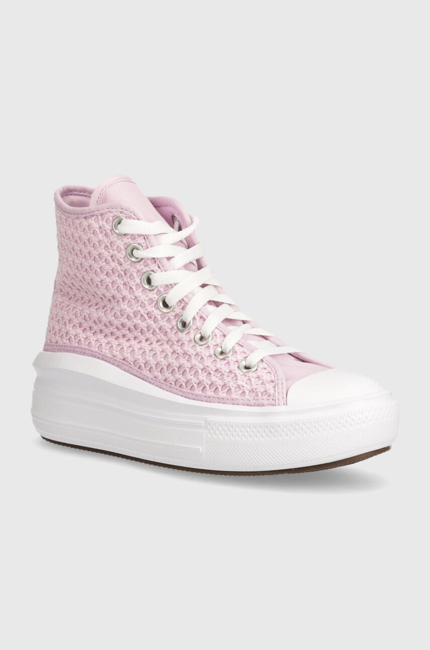 Converse tenisi copii A07358C culoarea roz