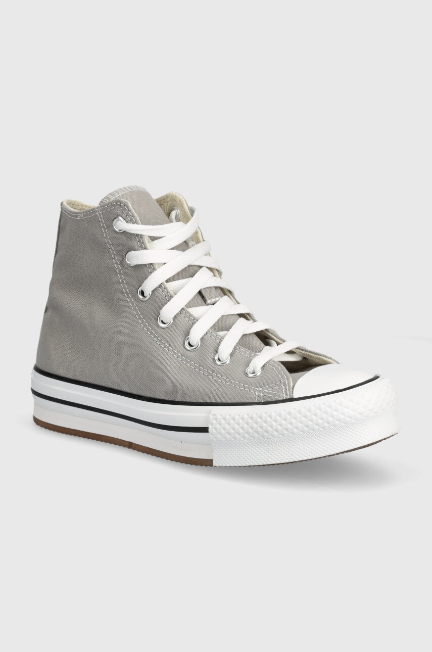Converse tenisi copii A07346C culoarea gri