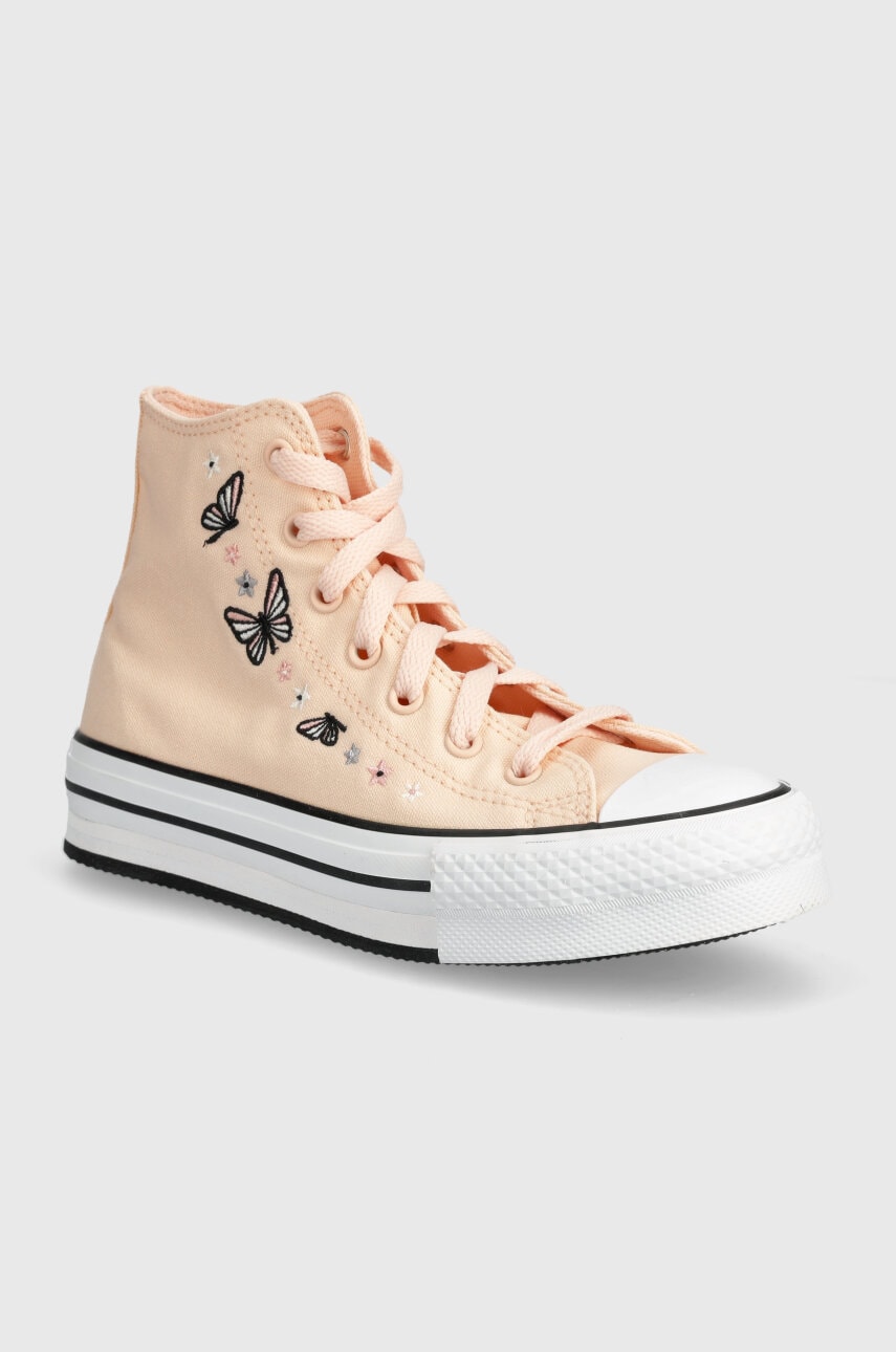 Converse tenisi copii A07355C culoarea portocaliu