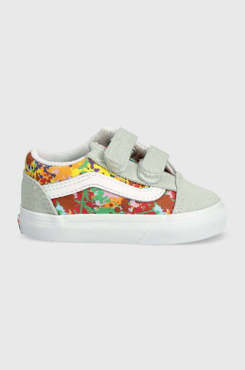 Детские кеды Vans TD Old Skool V 2gether As Ourselves цвет бирюзовый VN000D3YCYL1