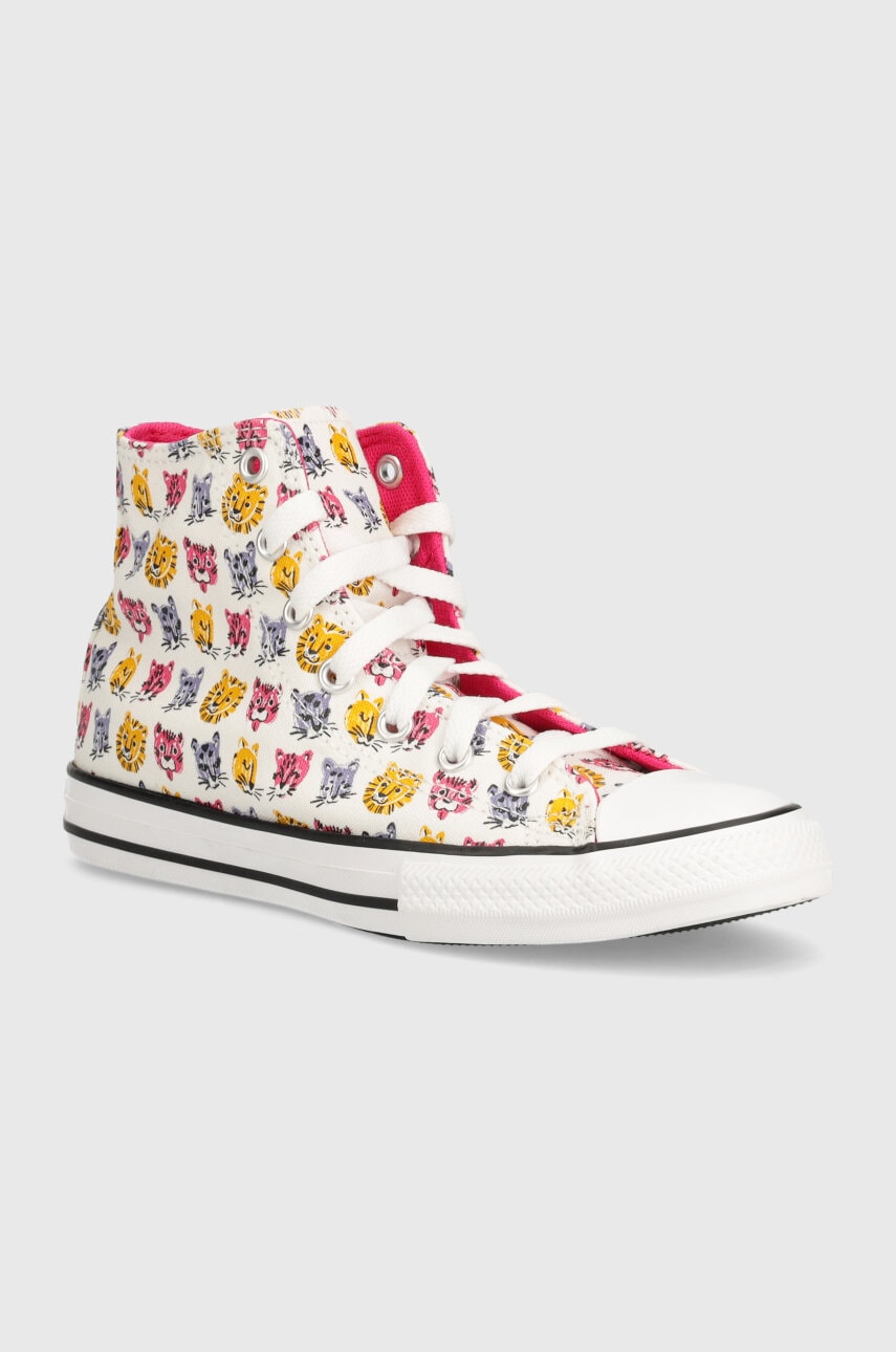 Converse tenisi copii CHUCK TAYLOR ALL STAR culoarea alb, 671706C Converse tenisi copii CHUCK TAYLOR ALL STAR culoarea alb, 671706C