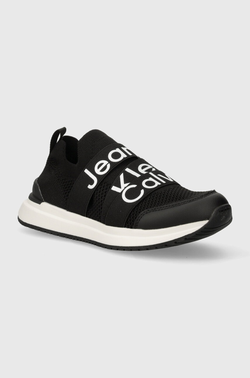 

Детски маратонки Calvin Klein Jeans в черно, Черен