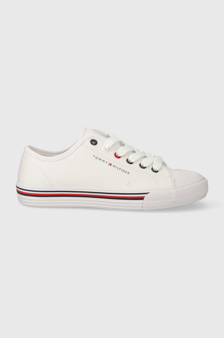 

Ниски кецове Tommy Hilfiger в бяло, Бял