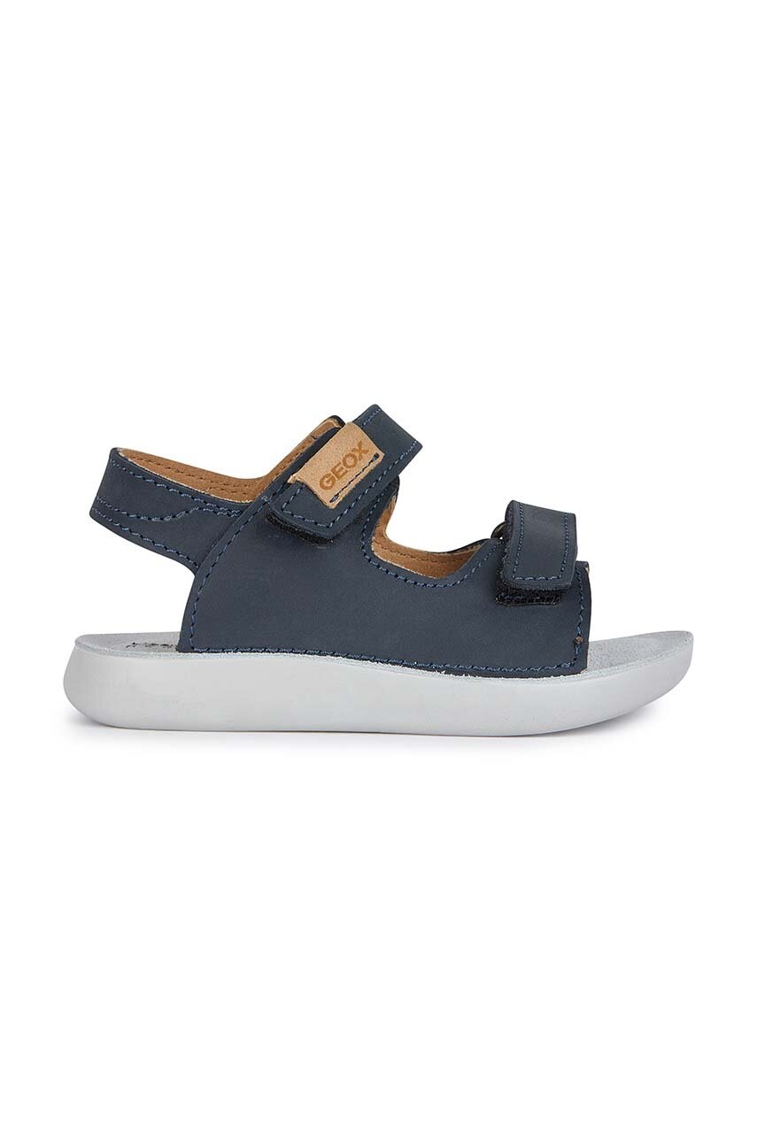 Детские кожаные сандалии Geox SANDAL LIGHTFLOPPY цвет синий Детские кожаные сандалии Geox SANDAL LIGHTFLOPPY цвет синий