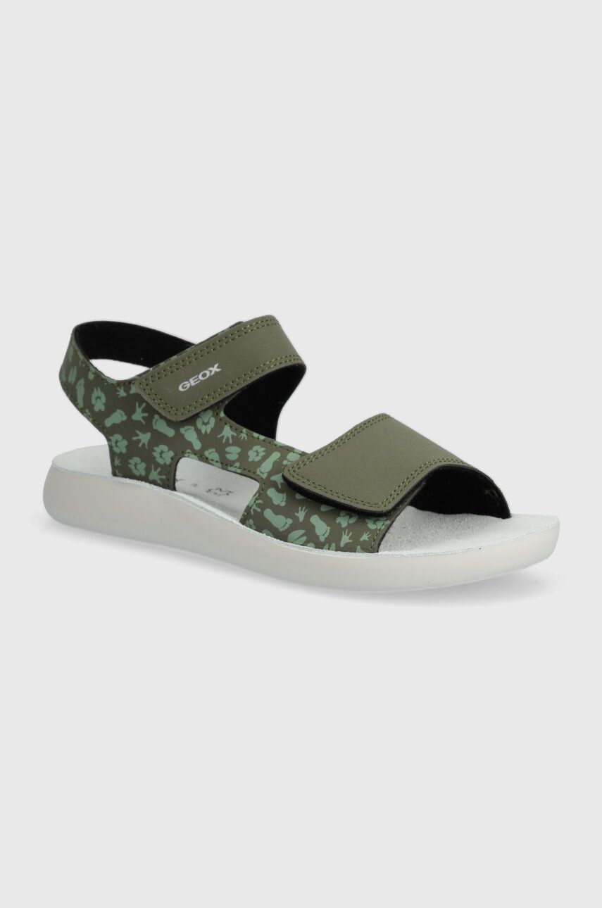 Geox sandale copii SANDAL LIGHTFLOPPY culoarea verde