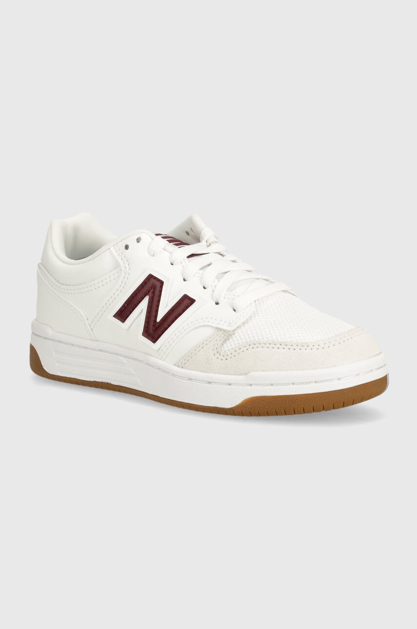 New Balance sneakers pentru copii GSB480FT culoarea alb