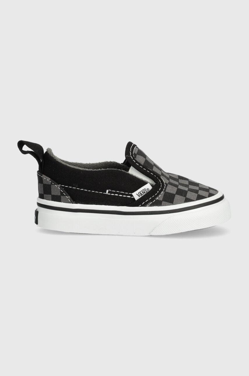 Vans tenisi copii TD Slip-On V culoarea negru