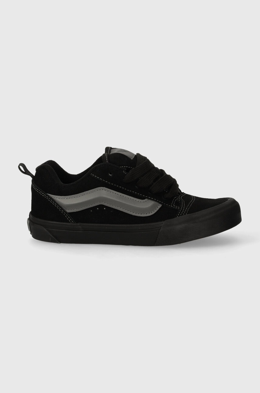 Детские замшевые кеды Vans Knu Skool цвет чёрный