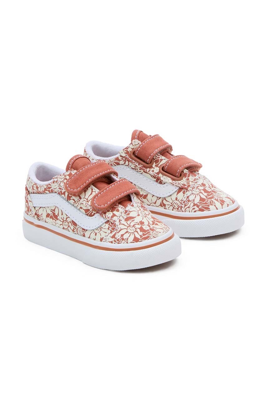 Детские кеды Vans Old Skool V цвет оранжевый