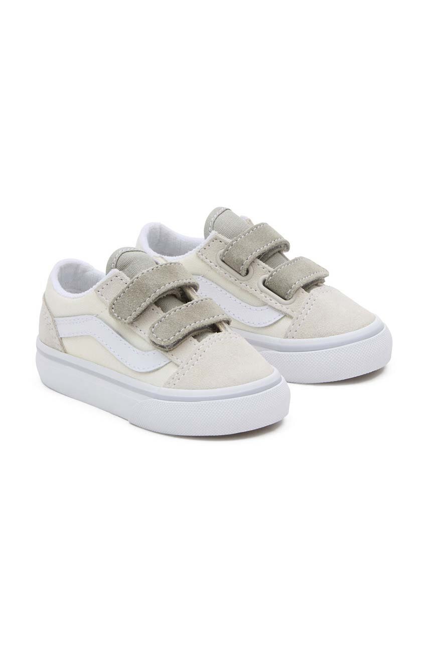 Дитячі кеди Vans Old Skool V колір бежевий Дитячі кеди Vans Old Skool V колір бежевий