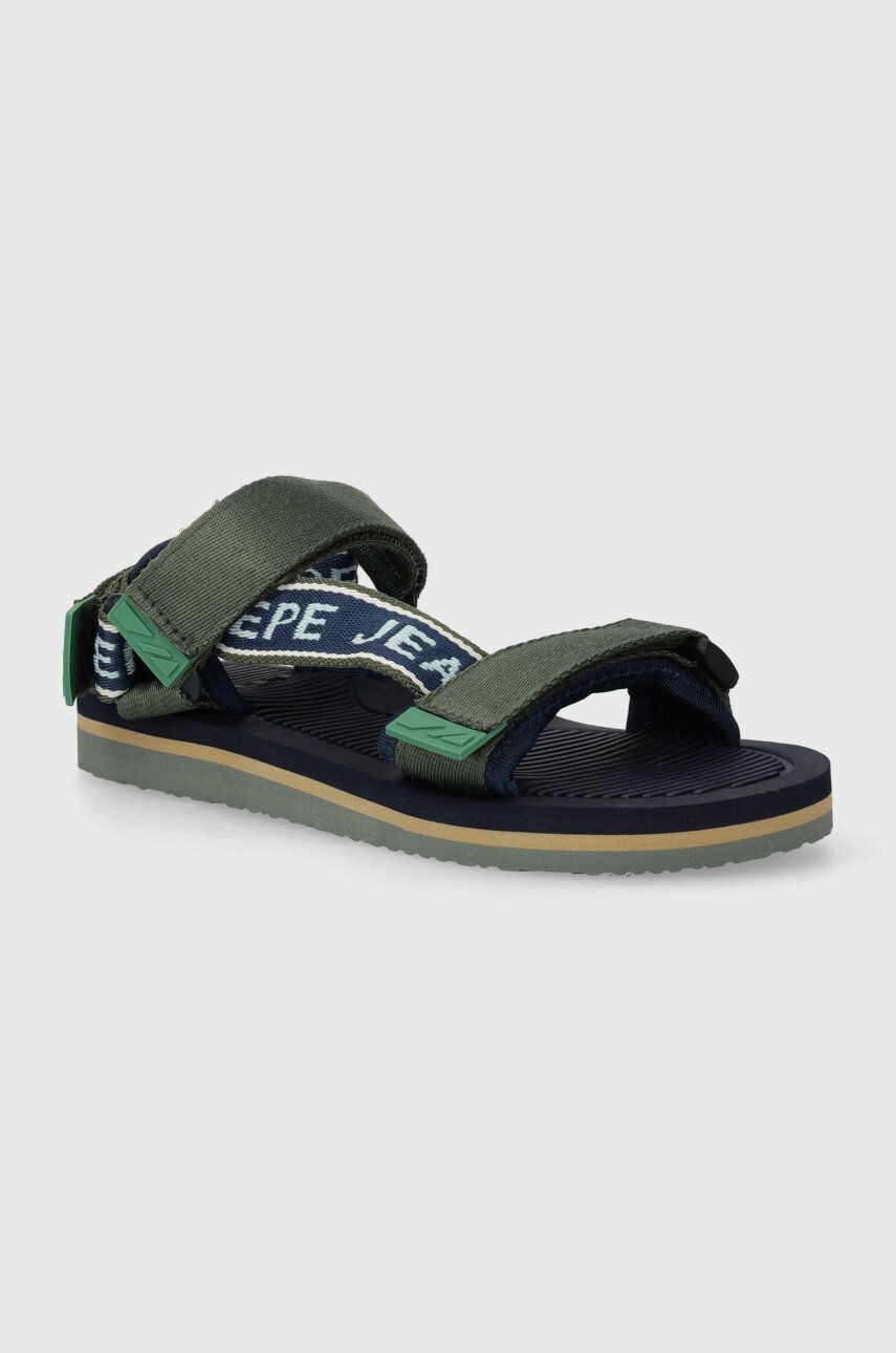 Pepe Jeans sandale copii POOL ONE B culoarea verde