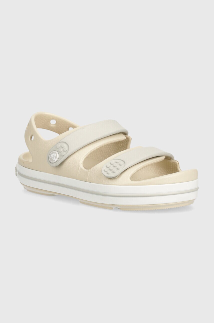 Crocs sandale copii CROCBAND CRUISER culoarea bej