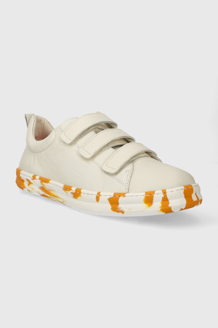 Детские кожаные кроссовки Camper цвет белый