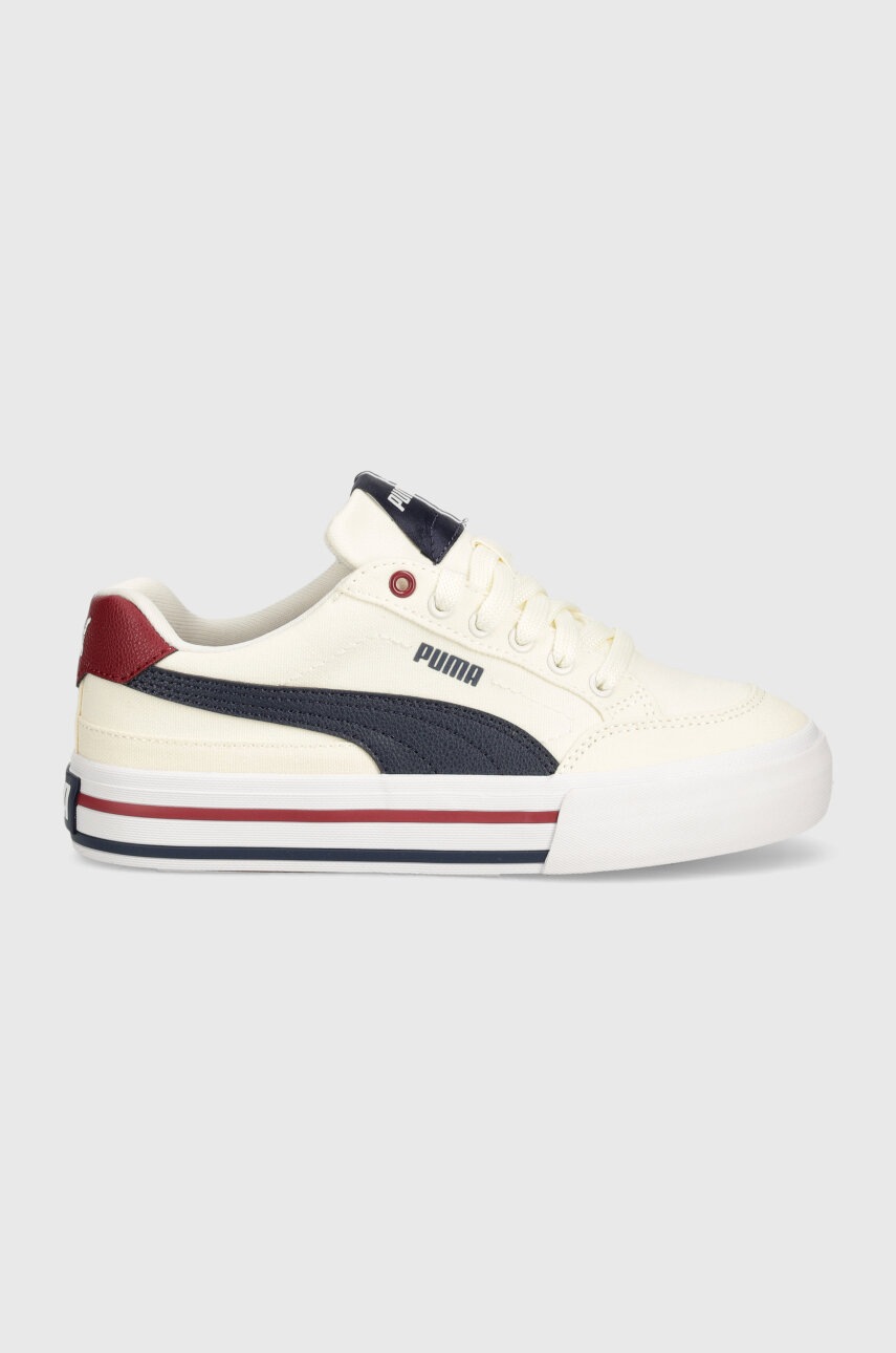 Детские кеды Puma Court Classic Vulc FS JR цвет бежевый